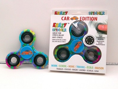 Krazy Spinner Car Edition Fidget Orange/Blue Set of Two