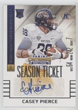 2015 Panini Contenders Draft Picks Auto Casey Pierce #196 Auto 1u6
