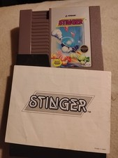 Stinger (Nintendo NES) - w/Manual - 5 Screw - Authentic & Tested - Very Nice!