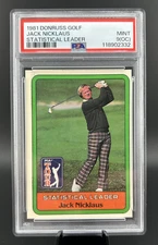 1981 Donruss Golf Stat Leader JACK NICKLAUS (RC) Rookie PSA 9(OC)