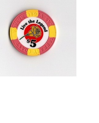 Barbary Coast Las Vegas Nevada $5.00 Casino Chip ''Live the Legend''