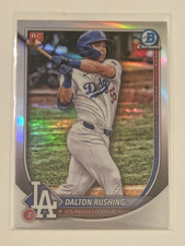 2025 Bowman Chrome Dalton Rushing #100 Red RC Refractor Dodgers MT