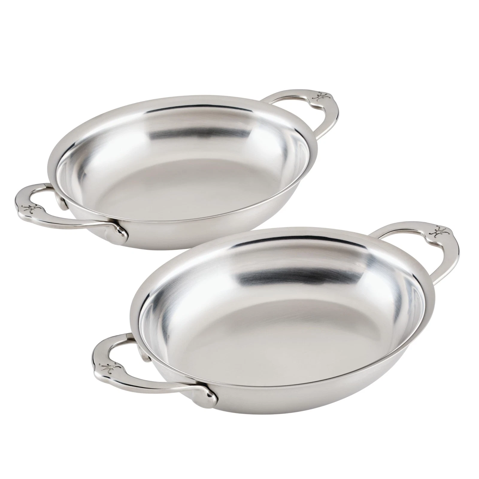 Provisions Oval Roasting Pan and Au Gratin Baking Dish, Clad Stainless Steel ...