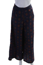 House of Harlow 1960 X Revolve Womens Wide Leg Pants Navy Blue Size Extra Small