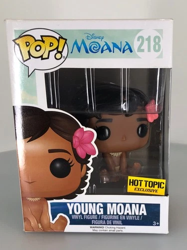 Funko POP! Disney Young Moana #218 Hot Topic Exclusive Vinyl Figure DAMAGED BOX