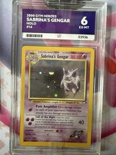 Sabrina's Gengar Holo Rare Card 14/132 Pokemon Ace Graded 6