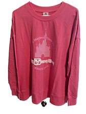 Disney Parks Walt Disney World Since 1971 Pink Women's Sweatshirt Size 1X- New
