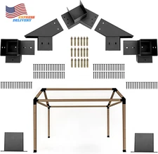 30° Slanted Pergola Whole-Set Kit for 4"X 4" Wood Pergola Easy to Install NEW US