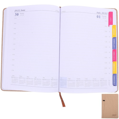  Planer dzienny Notatnik 2025 Planer Książka Biuro Notatnik Planer gospodarstwa domowego - Zdjęcie 7 z 17
