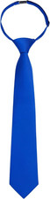 Boys Ties Solid Color Pre-Tied Kids Necktie for Age 8-12 Adjustable Woven Formal