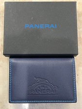 Panerai Navy Blue Leather Wallet Authentic