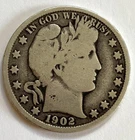 1902 P Barber Half Dollar