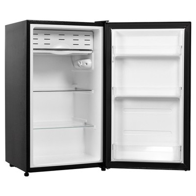 Smad Space Saving 3.2 Cubic Foot Mini Refrigerator - Single Door Black Stainless