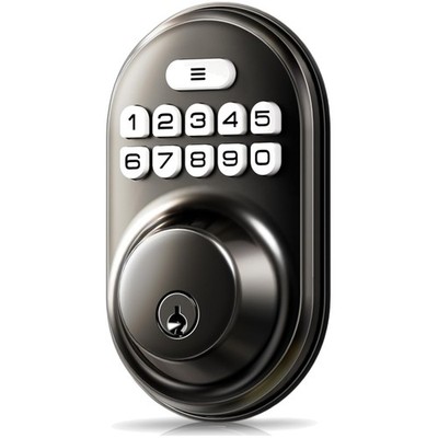 Auto-Lock Keypad Door Deadbolt - Matte Black