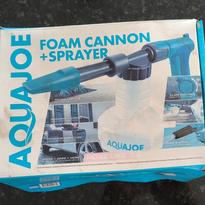 #ad Aqua Joe Foam Cannon Sprayer for Pressure Washer Accessory Blue USED once $20.00