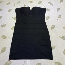 Charlotte Russe Black Strapless Bodycon Dress Sz Large. X