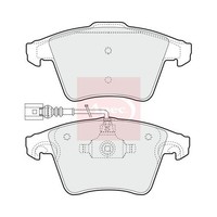 Apec BremsbeläGe Vorne VW Transporter/Caravelle Mk V 2003-2016 ATE R90 (R90)