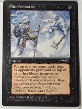 Misinformation - Alliances - Magic the Gathering MTG Nice!