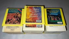 8 track tape Sets Lot Pipe Organ, Swing Years, Grand Night For Singing