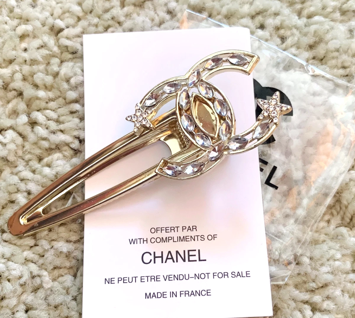 CHANEL Gold Hair Barrettes for Women for sale | eBay