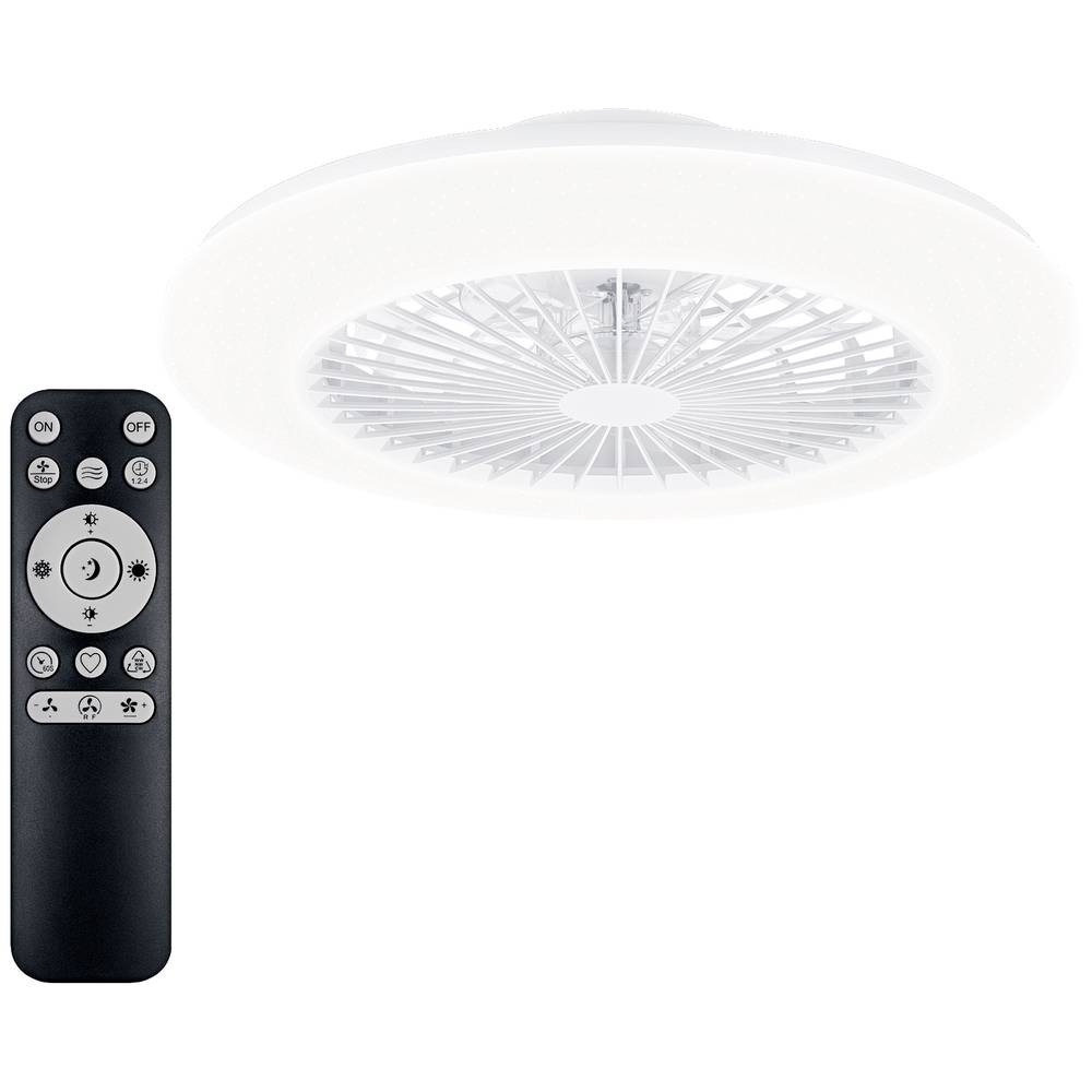 Ventilateur de plafond Philips LED Amigo 20W compact blanc pour petite pièce