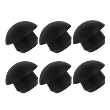 Bottle Jack Floor Oil Filler Plug, 8mm Flat-Head Rubber 6PCS, Black