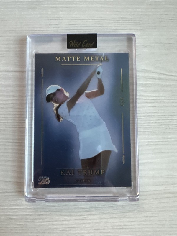 2026 Wild Card Matte Metal Kai Trump America 250 Red 2/3 Golfer SSP
