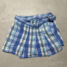 Vintage Y2k 2000s Abercrombie and Fitch Plaid Belted Preppy Micro Mini Skirt XS