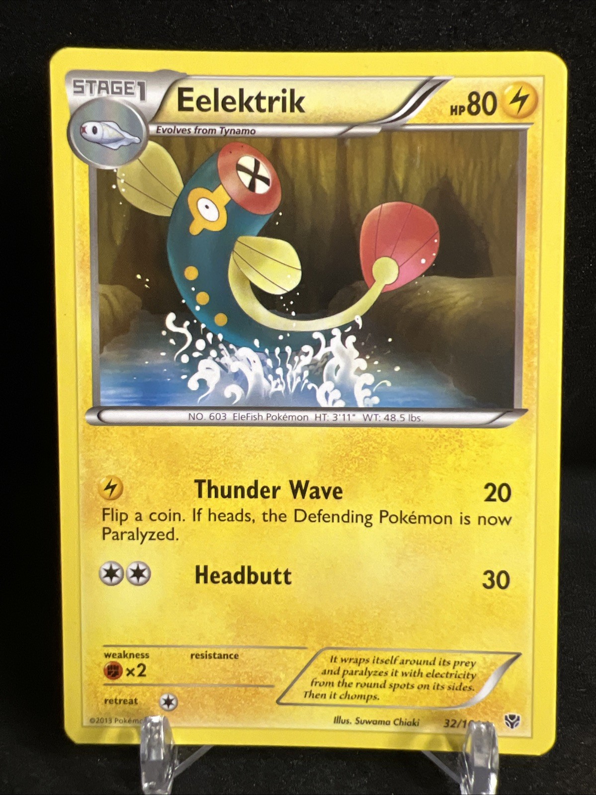 Eelektrik Plasma Blast common Pokemon TCG 32/101 Card