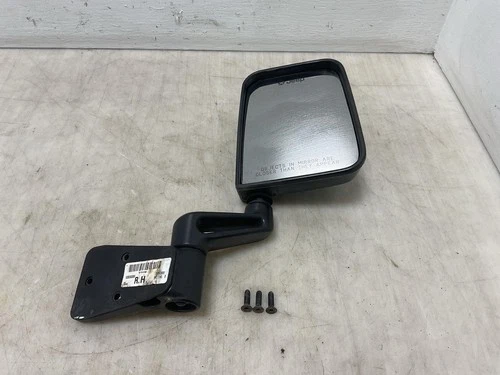 Jeep TJ Wrangler OEM Passenger Side Right Mirror Black 55395060AB 03-06 053778