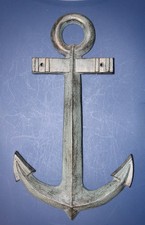1-GIANT Anchor Wall Plaque,Coastal Decor,Nautical Accents,Boating Style,BL-68