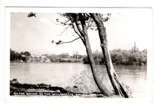 RPPC On The Banks of the Willamette River Salem Oregon Postcard OR