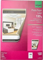Sigel Foto Papier Din A4 135 G/Qm 2 Seitig Glossy Hochweiß 100 Blatt