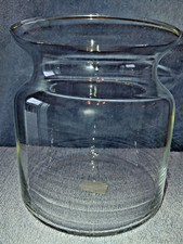 Clear Glass Hurricane Cylinder Vase 6x6 Centerpiece Candle Holder Wide Rim