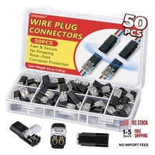 50Pcs Standard Quick Connect Wire Connectors No Standard/50 pcs 18-22AWG
