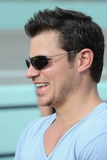 Nick Lachey is sighted at NASCAR Sprint Cup Series Ford 400 RACE a- Old Photo 9