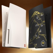 Console Replacement Ghost Faceplate Compatible with Ps5 Disc Edition Side Panel