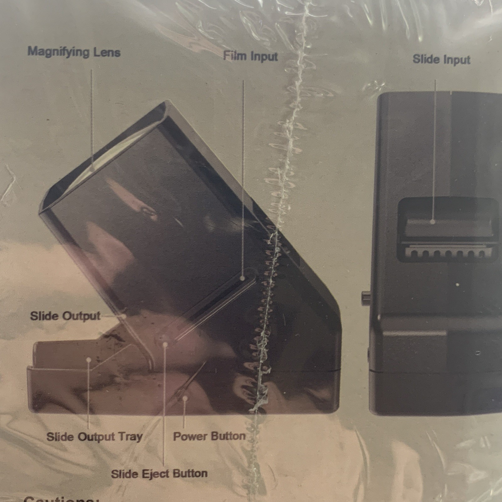 Rybozen 35mm Slide Viewer LED Daylight 3X Magnification AA Battery Powered Desk 