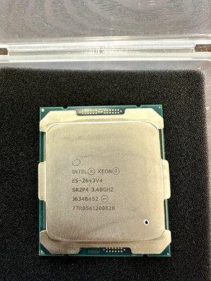 Intel  Xeon  Processor E5-2643 v4  3.40GHz 6-Core 20MB CPU Processor