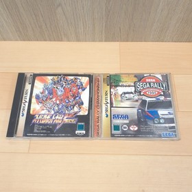 Sega Saturn Console Japanese gray with 2 Light Virtua Gun 5 games tested NTSC-J
