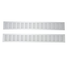 ZZ1 2 Pcs Air Vent Ventilation Grille Aluminium Alloy Rectangular Vent Plate For