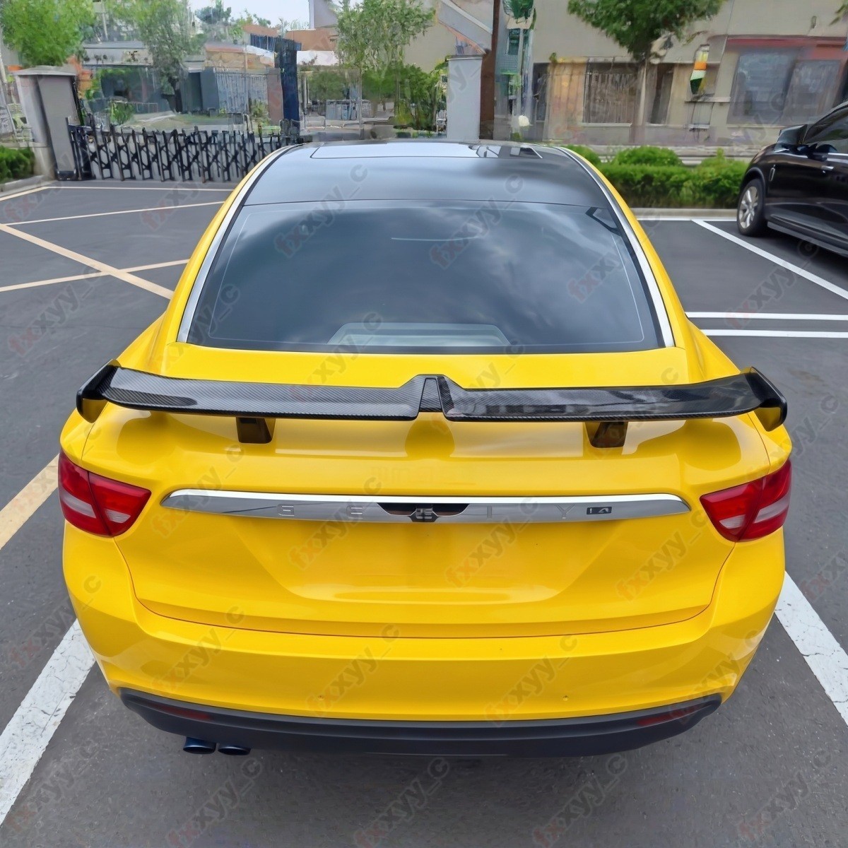 55" GT Spoiler Universal Carbon Fiber Style For INFINITI Volvo Lexus Mitsubishi
