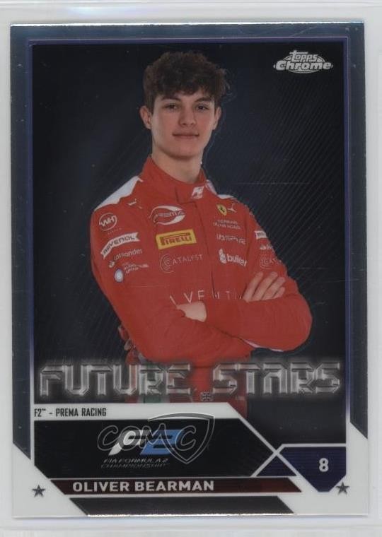 2023 Topps Chrome Formula 1 F2 Drivers Oliver Bearman #71 0bc0