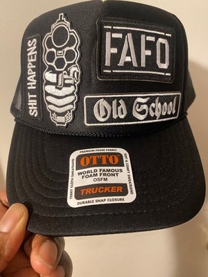 Decorated FAFO Truckers Hat In Black