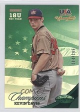 2013 USA Baseball Champions Certified National Team Mirror Green Kevin Davis 0a1