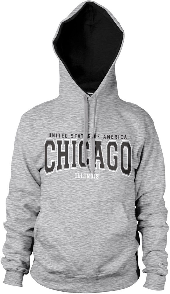 Hybris Chicago Illinois Hoodie Heather-Grey 10090₽