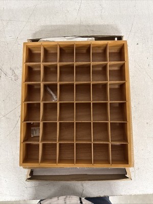 Trinket Shelf or Shot Glass Display Case, Wall mounted, holds 36 shot glasses!