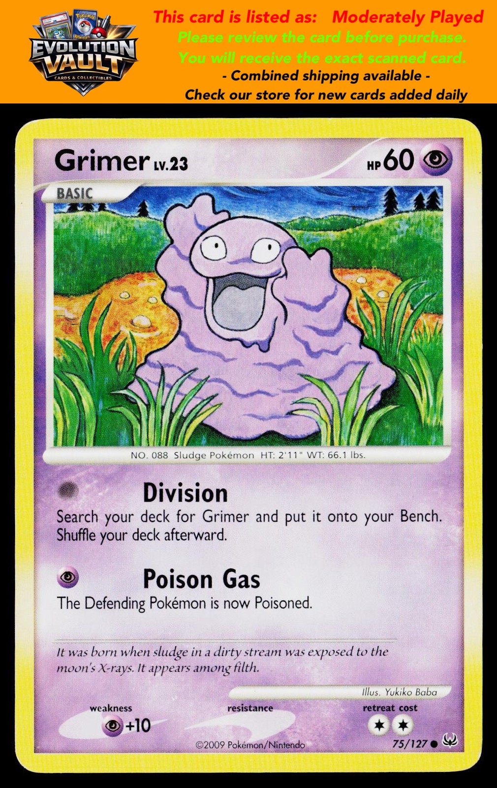 Platinum #75/127 Grimer  (MP)