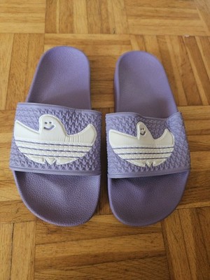 adidas Shmoofoil Slides, Größe 5, Flieder