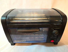 Elite Gourmet EHD-0511 5-Roller Hot Dog Maker Bun Warmer Temp Control Black